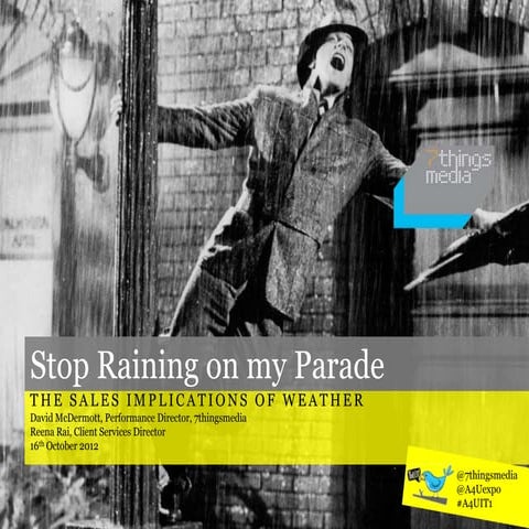 Stop Raining on my Parade, The Sales Implications of Weather