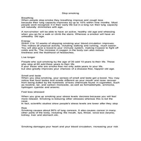Smoking Presentation | PPT