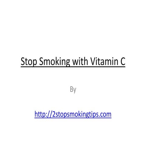 10 reasons why you should quit smoking | PPTX