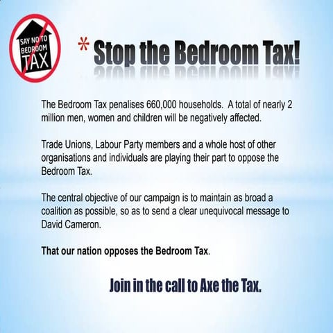 Stop the bedroom tax! | PPT