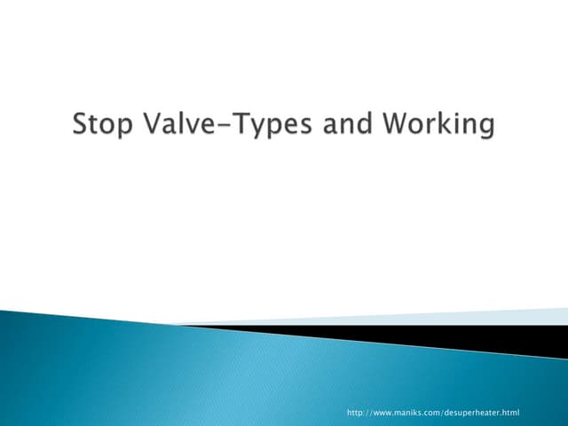 Stop valve ppt