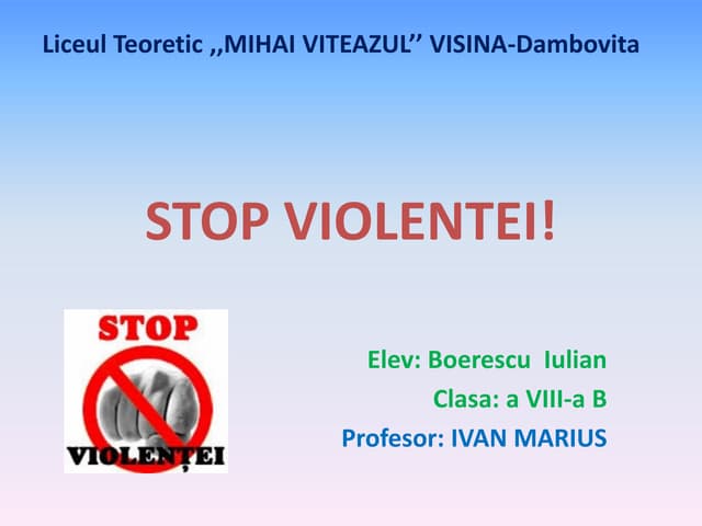 Stop violentei! visina db