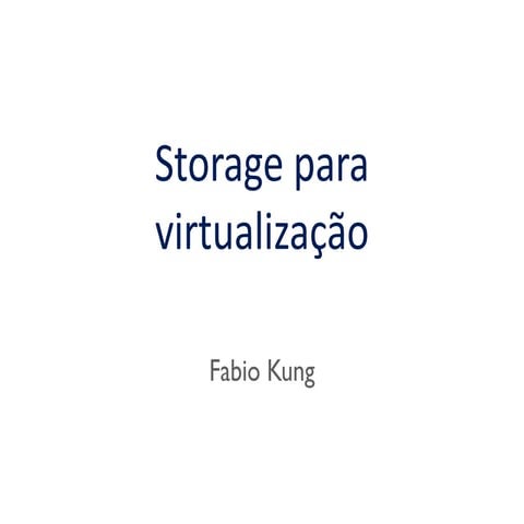 Storage para virtualização