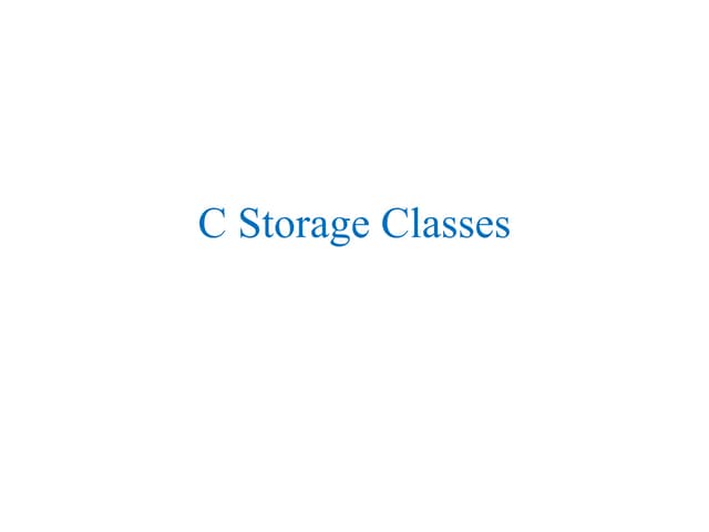Storage Classes.pdf DJJKLF DKFF DSLKF. DSF; FD