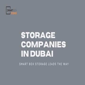 Secure Storage Space and Extra Space Solutions in Dubai | PDF
