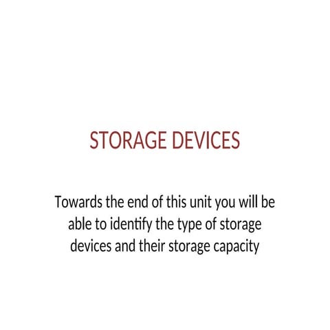 STORAGE ppt /presentation for clg project