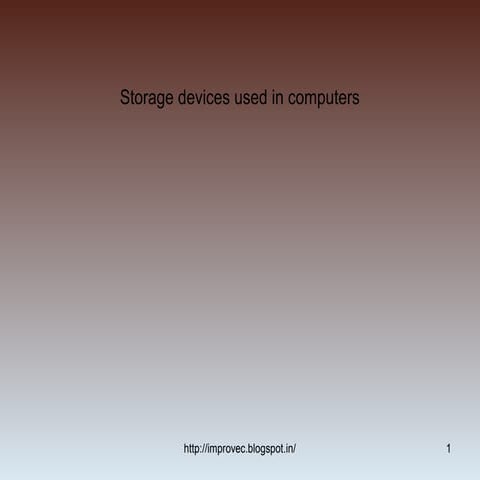 Storage devices used in cmp13to14