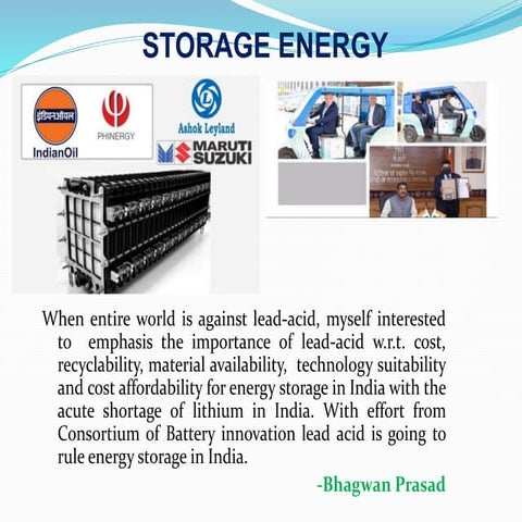 Storage energy battery