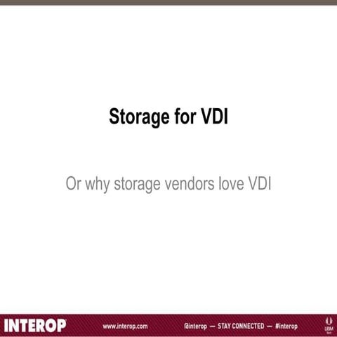 Storage for VDI