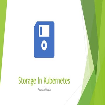 Storage in kubernetes