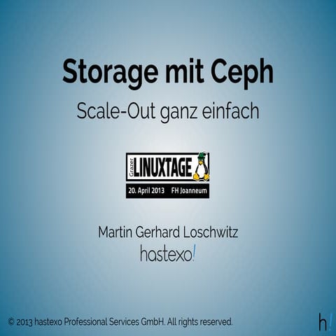 Storage mit ceph (glt 2013)