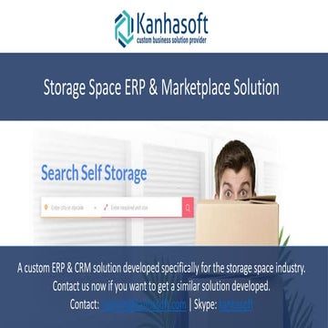 Storage space CRM & ERP System - KanhaSoft