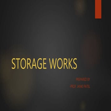 Storage works
