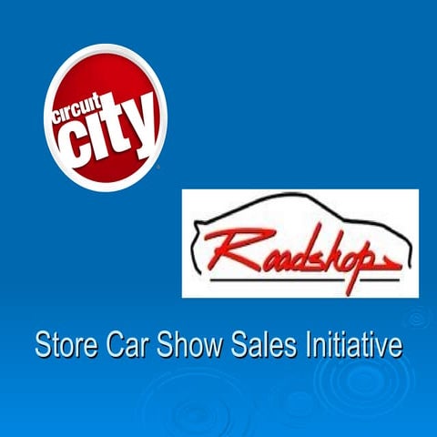 Store Car Show Sales Initiative | PPT
