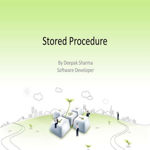 Stored procedure | PPT
