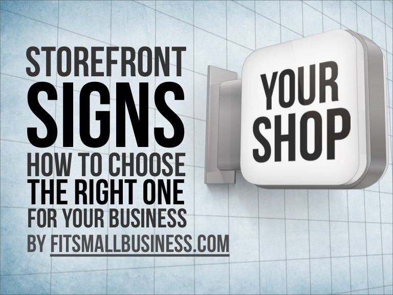 Storefront Signs How To Choose The Right Sign for Your Business