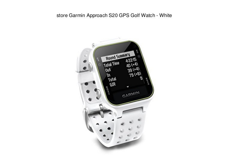 garmin approach s20 white