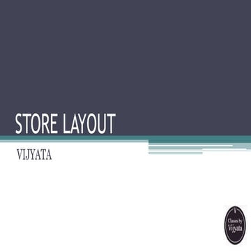 Store Layout Design