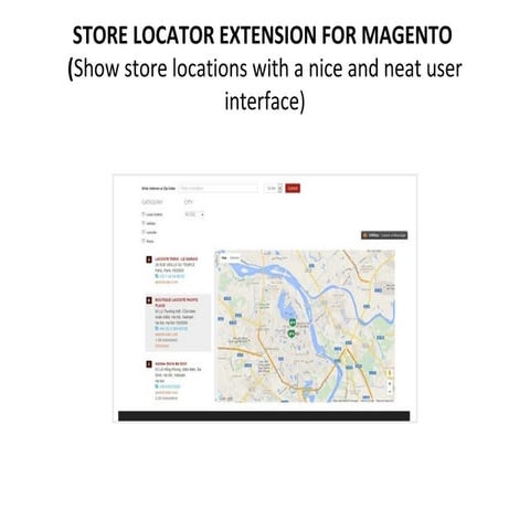 Store locator extension for magento