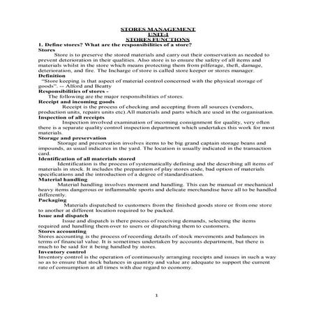 store management.pdf notes graduation students