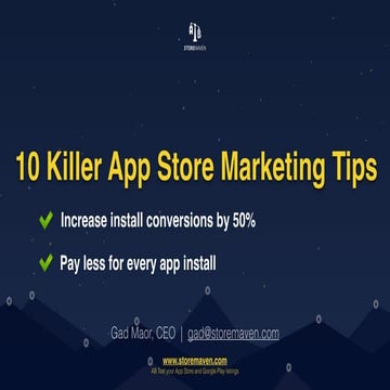 10 Killer App Store Marketing Tips