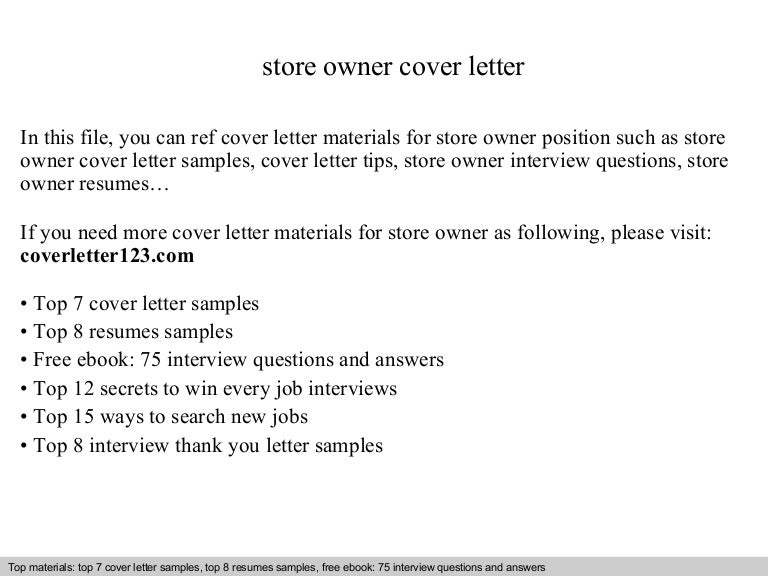 store owner resumes