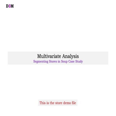 Store segmentation progresso