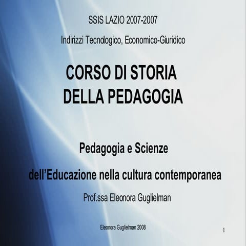 Storia della Pedagogia 08