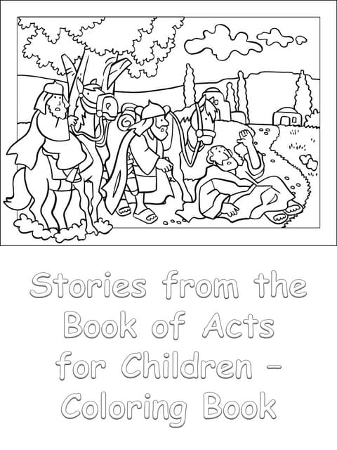 disciples help others coloring pages