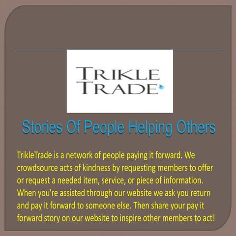 Stories Of People Helping Others 