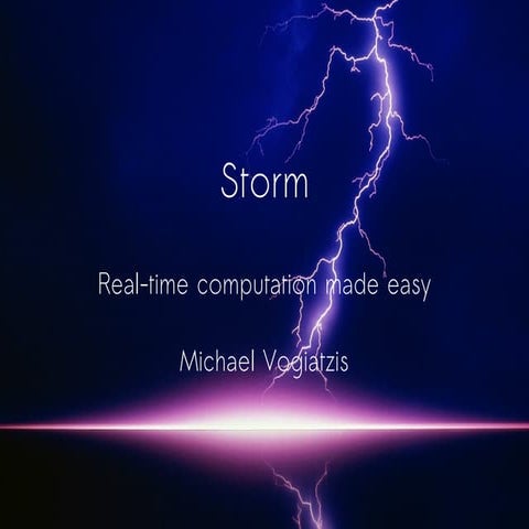 Storm real-time processing