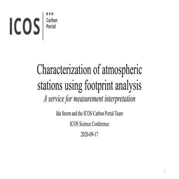 Storm, Ida: ICOS atmosphere station characterization tool
