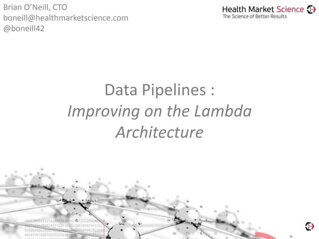 Data Pipelines & Integrating Real-time Web Services w/ Storm : Improving on t...