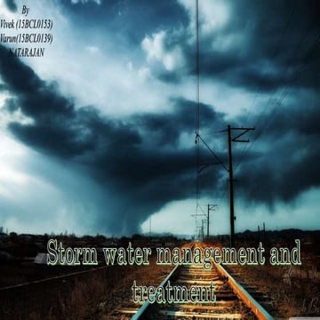 Storm water management 