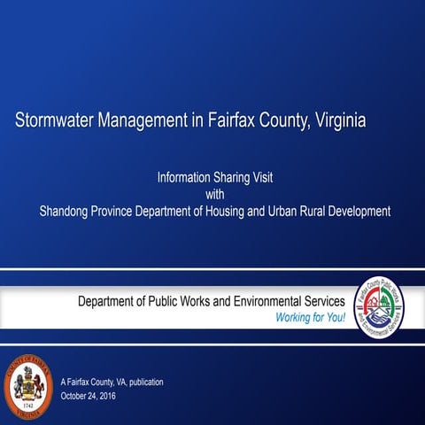 Stormwater Management Information Sharing with Shandong Province, China