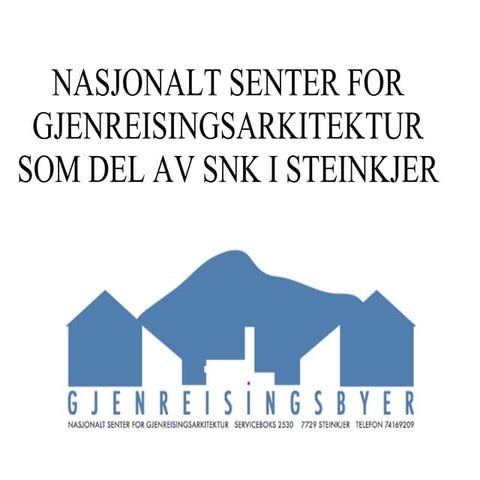 Stortingsbenken gjenreisning