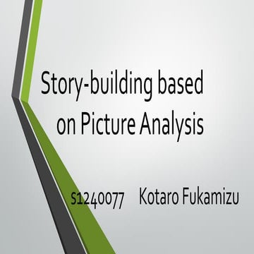 Story building based on picture analysis