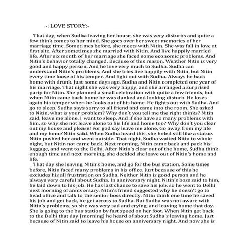 Story love story 1 or 2 | PDF