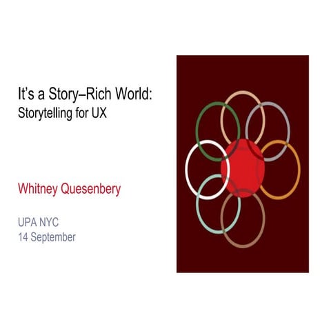A Story Rich World - UPA NYC - Sept 14