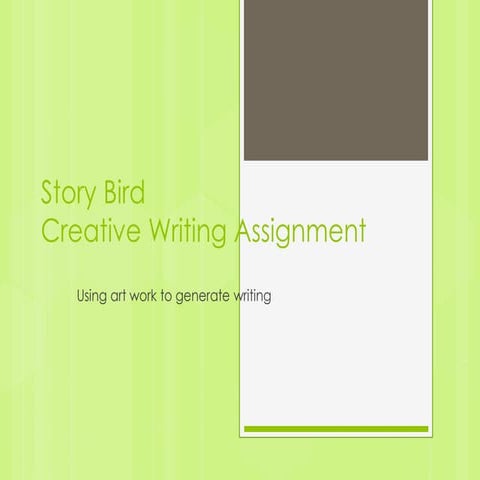 Using Story Bird for Writing