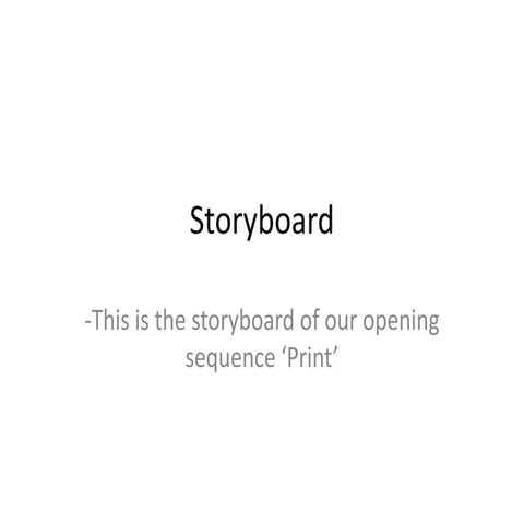 Storyboard
