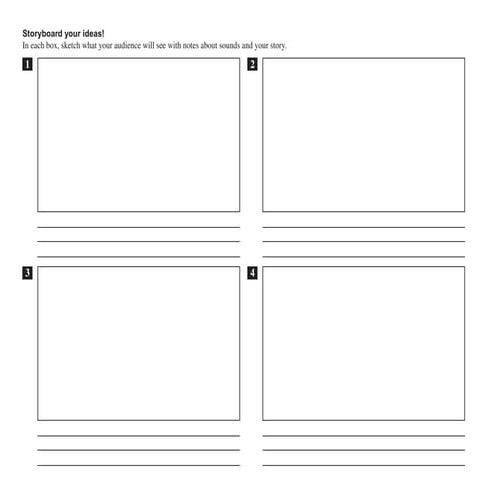 Storyboard template >text | PPT