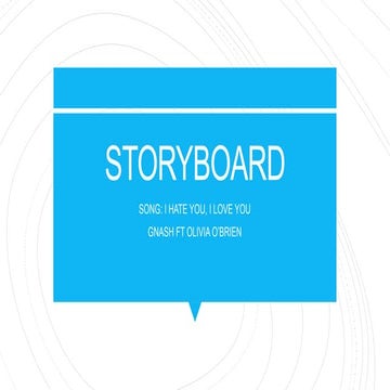 Music Video Storyboard 