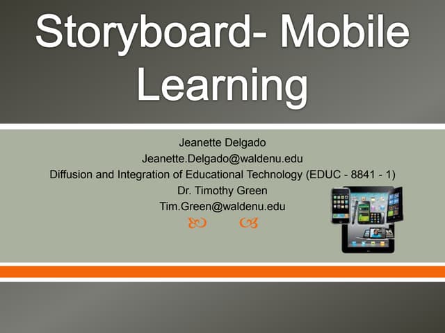 Storyboard  mobile learning j delgado