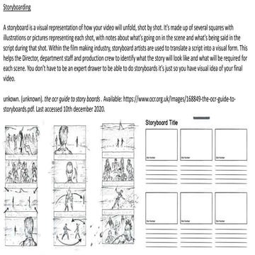 Short film - storyboard development | PPTX