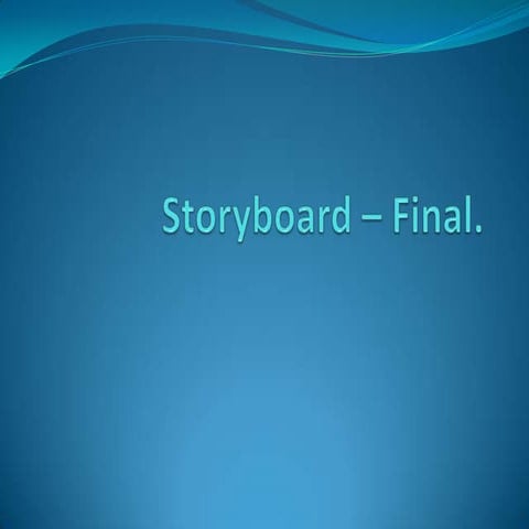 Storyboards final