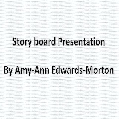 Storyboard for Film opening 