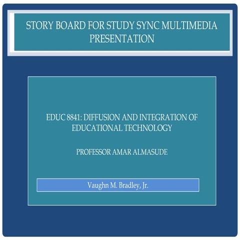 Story board for study sync complete presentation