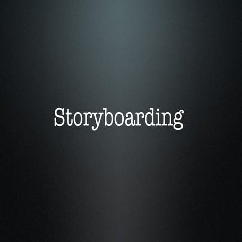 Storyboarding for your project