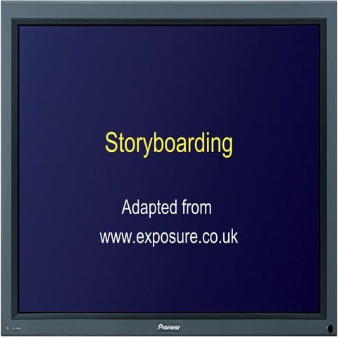 Storyboarding basics